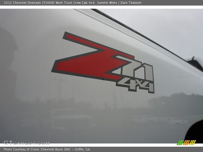 Summit White / Dark Titanium 2012 Chevrolet Silverado 2500HD Work Truck Crew Cab 4x4