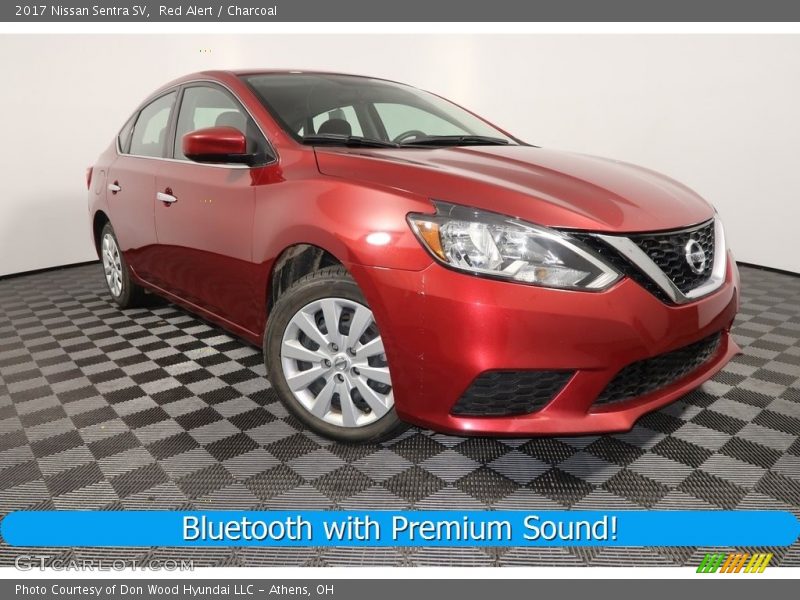Red Alert / Charcoal 2017 Nissan Sentra SV