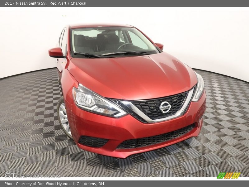 Red Alert / Charcoal 2017 Nissan Sentra SV