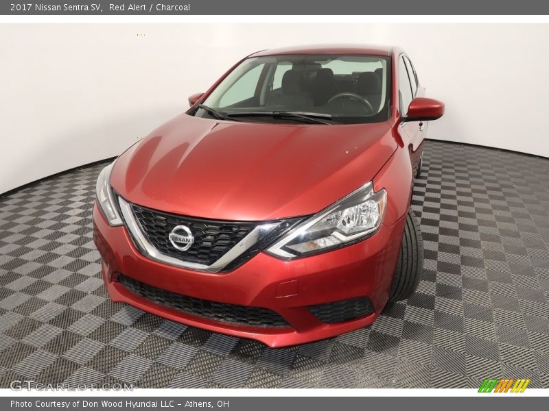 Red Alert / Charcoal 2017 Nissan Sentra SV