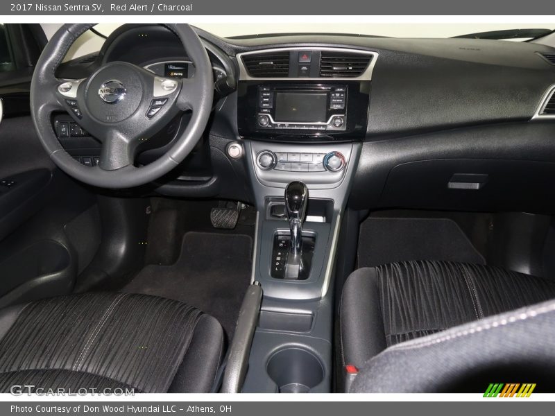 Red Alert / Charcoal 2017 Nissan Sentra SV
