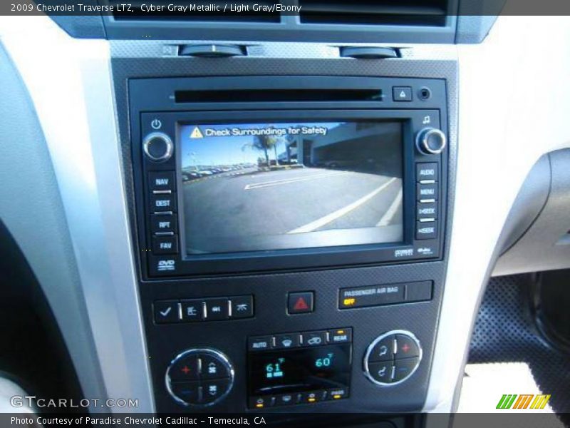 Cyber Gray Metallic / Light Gray/Ebony 2009 Chevrolet Traverse LTZ