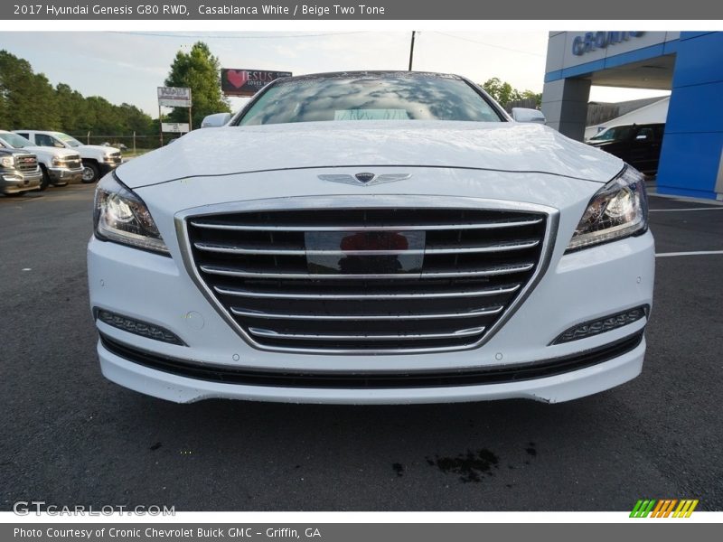 Casablanca White / Beige Two Tone 2017 Hyundai Genesis G80 RWD