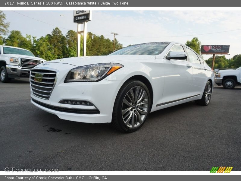Casablanca White / Beige Two Tone 2017 Hyundai Genesis G80 RWD