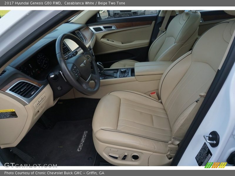 Casablanca White / Beige Two Tone 2017 Hyundai Genesis G80 RWD