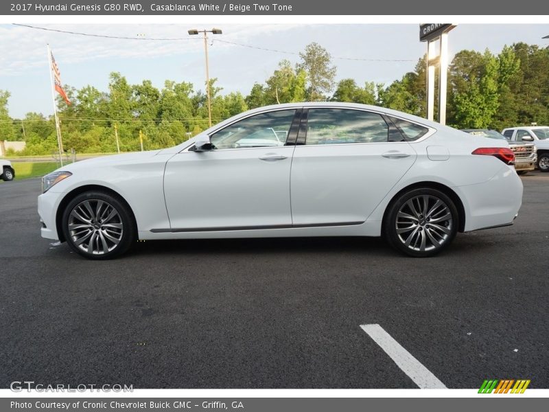 Casablanca White / Beige Two Tone 2017 Hyundai Genesis G80 RWD