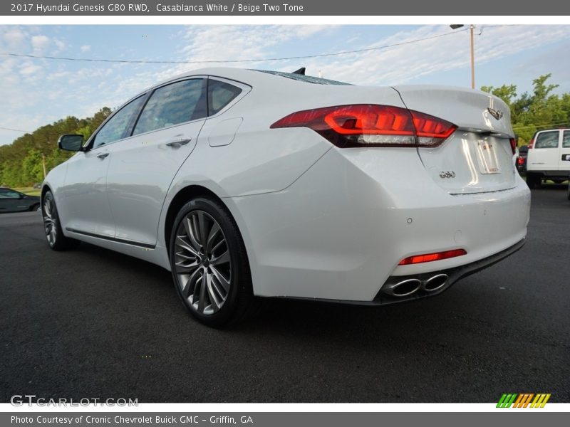 Casablanca White / Beige Two Tone 2017 Hyundai Genesis G80 RWD
