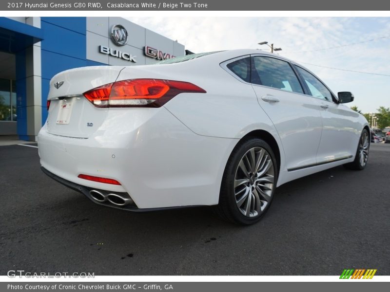 Casablanca White / Beige Two Tone 2017 Hyundai Genesis G80 RWD