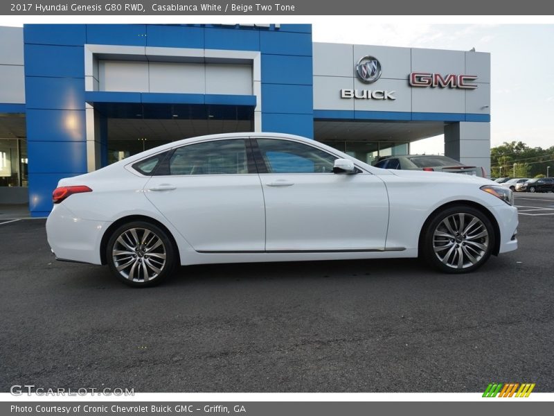 Casablanca White / Beige Two Tone 2017 Hyundai Genesis G80 RWD