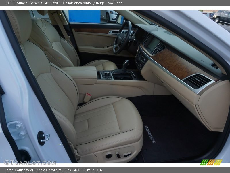 Casablanca White / Beige Two Tone 2017 Hyundai Genesis G80 RWD