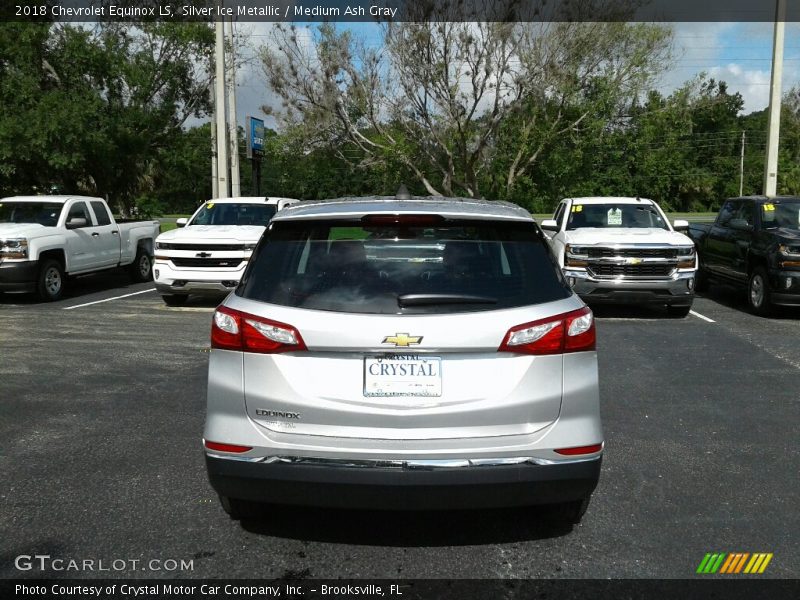 Silver Ice Metallic / Medium Ash Gray 2018 Chevrolet Equinox LS