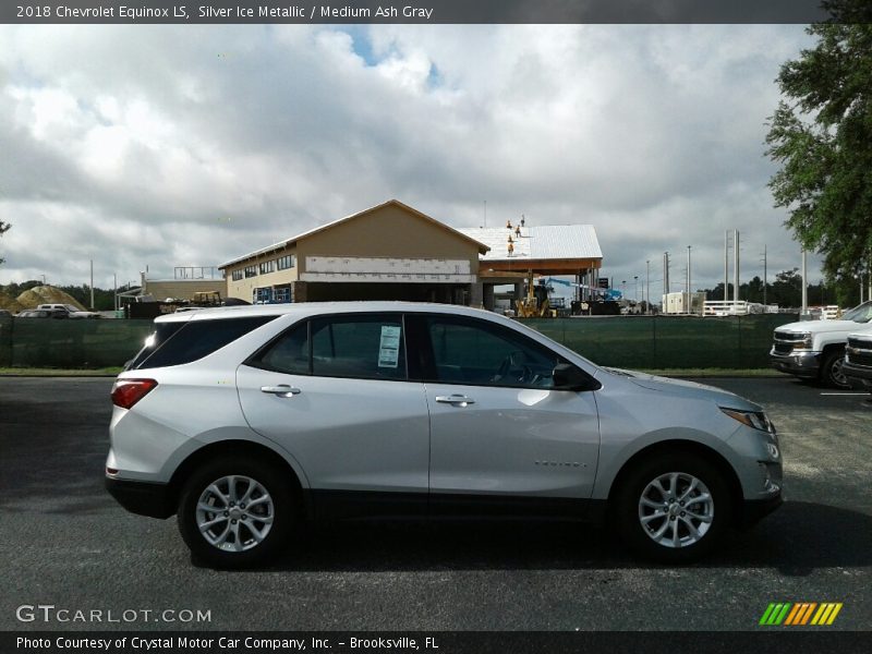 Silver Ice Metallic / Medium Ash Gray 2018 Chevrolet Equinox LS