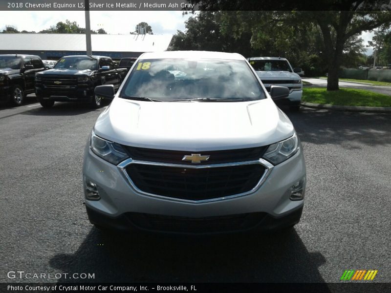 Silver Ice Metallic / Medium Ash Gray 2018 Chevrolet Equinox LS