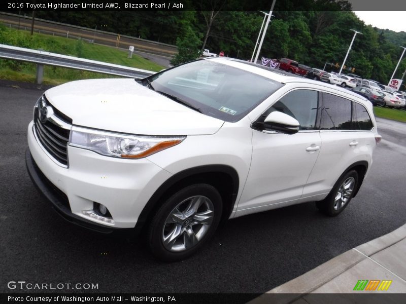 Blizzard Pearl / Ash 2016 Toyota Highlander Limited AWD