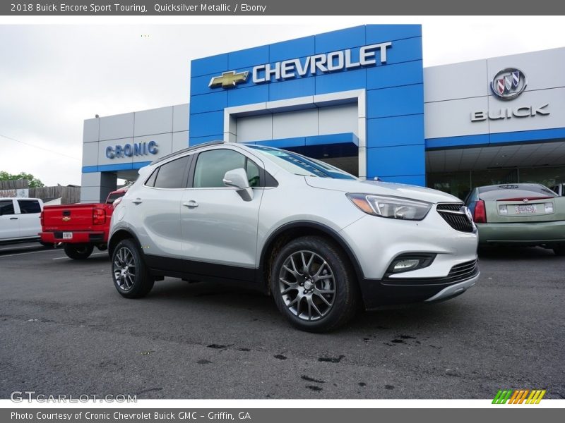 Quicksilver Metallic / Ebony 2018 Buick Encore Sport Touring