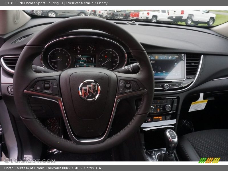 Quicksilver Metallic / Ebony 2018 Buick Encore Sport Touring