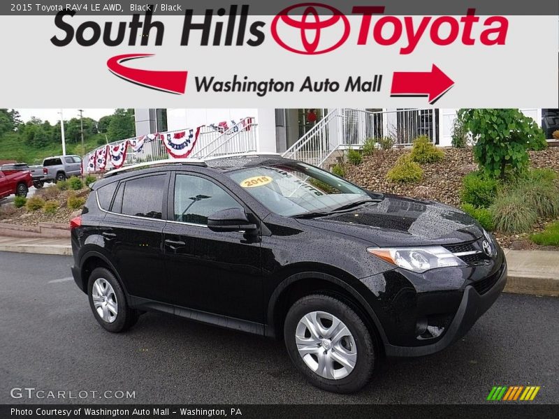 Black / Black 2015 Toyota RAV4 LE AWD