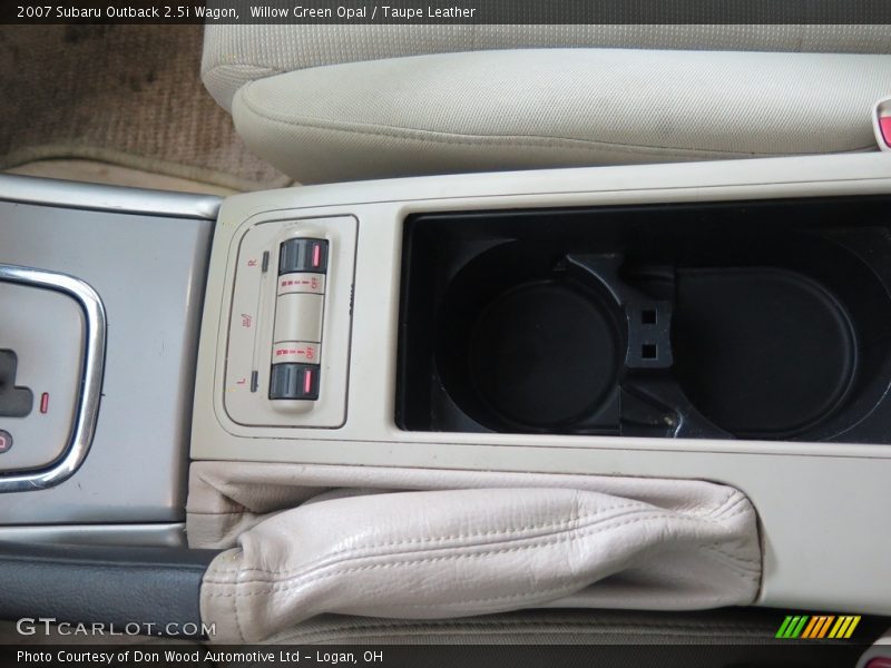Willow Green Opal / Taupe Leather 2007 Subaru Outback 2.5i Wagon