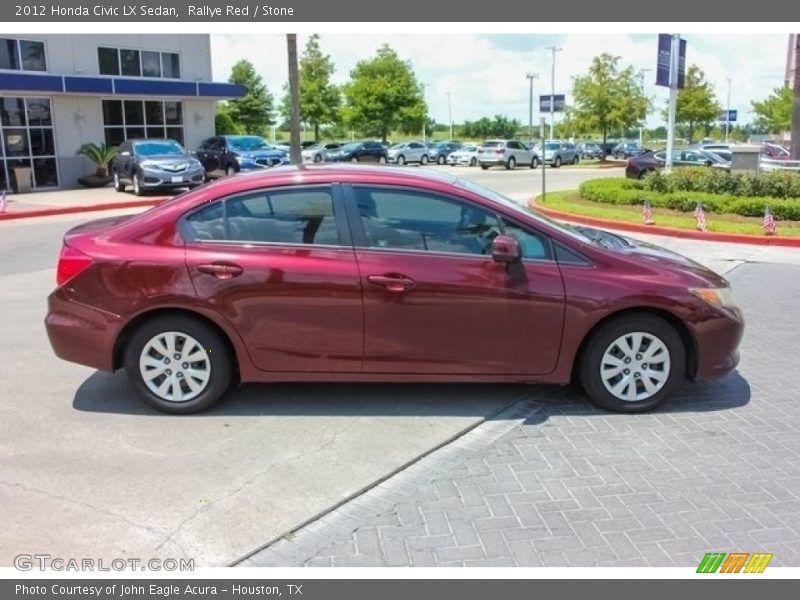 Rallye Red / Stone 2012 Honda Civic LX Sedan