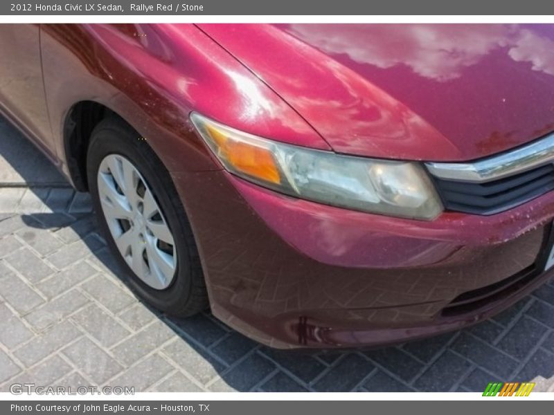 Rallye Red / Stone 2012 Honda Civic LX Sedan