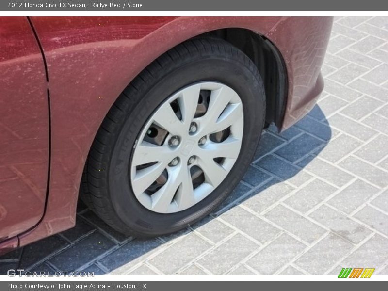Rallye Red / Stone 2012 Honda Civic LX Sedan