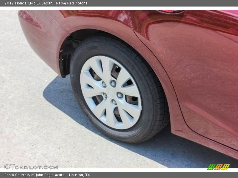 Rallye Red / Stone 2012 Honda Civic LX Sedan
