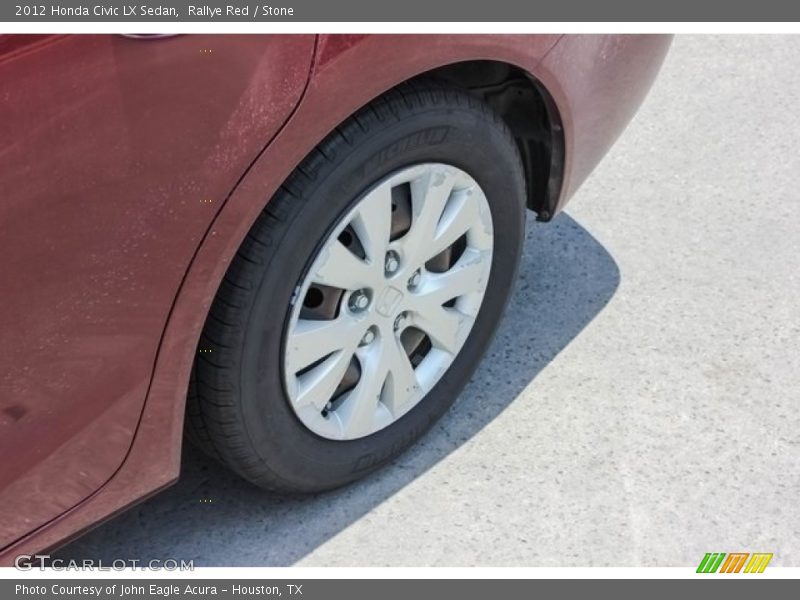 Rallye Red / Stone 2012 Honda Civic LX Sedan