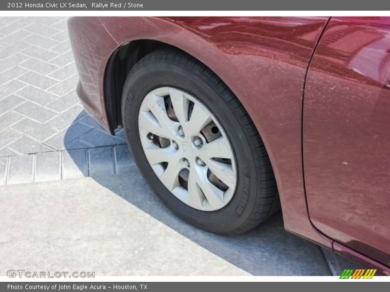 Rallye Red / Stone 2012 Honda Civic LX Sedan
