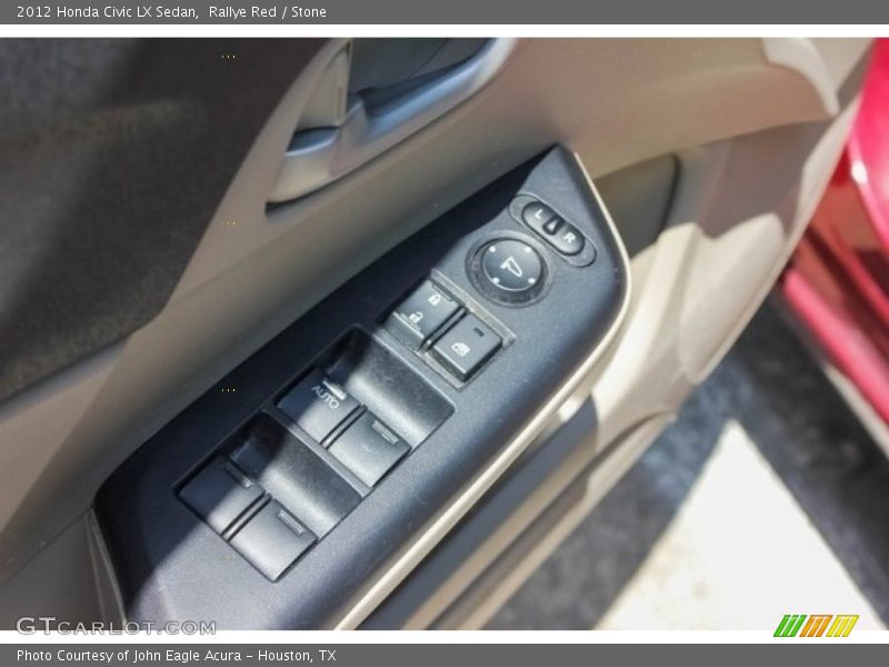Rallye Red / Stone 2012 Honda Civic LX Sedan