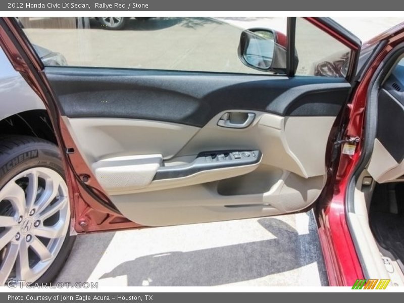 Rallye Red / Stone 2012 Honda Civic LX Sedan