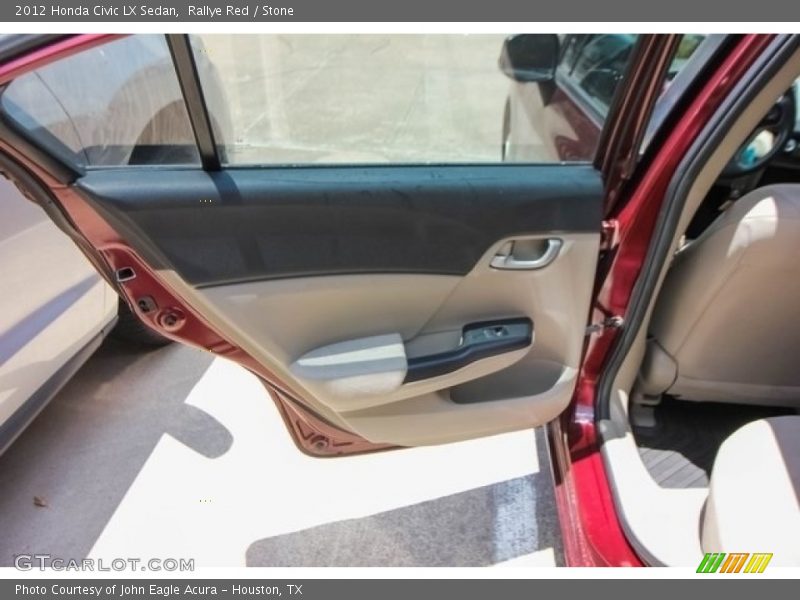 Rallye Red / Stone 2012 Honda Civic LX Sedan