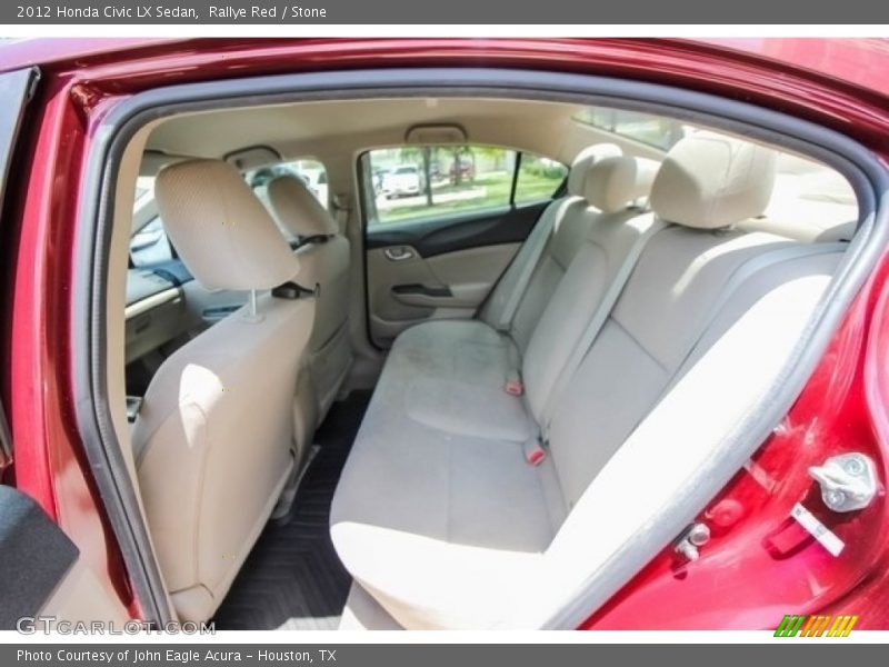 Rallye Red / Stone 2012 Honda Civic LX Sedan