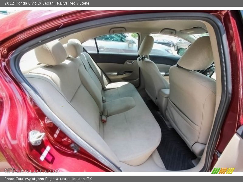 Rallye Red / Stone 2012 Honda Civic LX Sedan