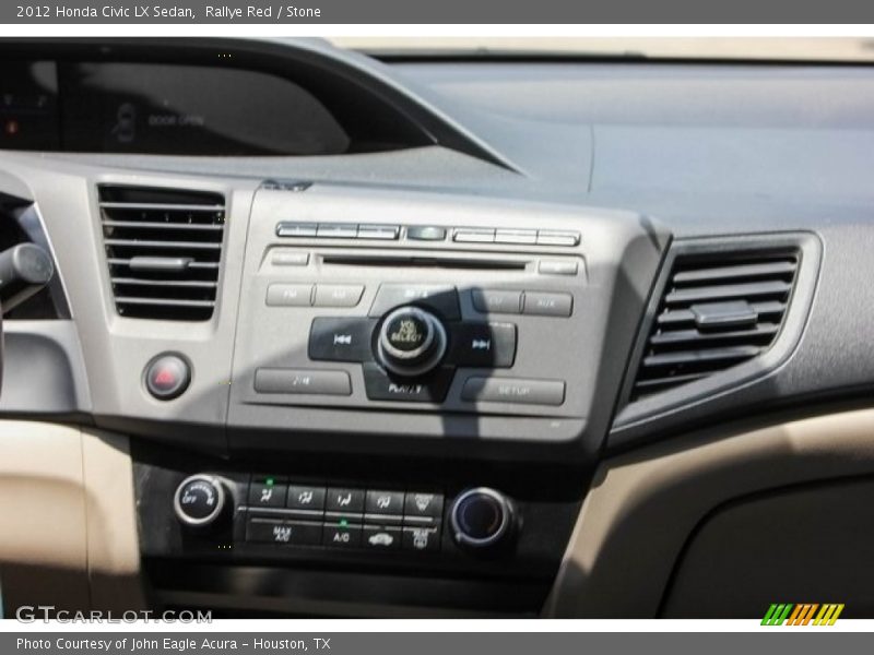 Rallye Red / Stone 2012 Honda Civic LX Sedan