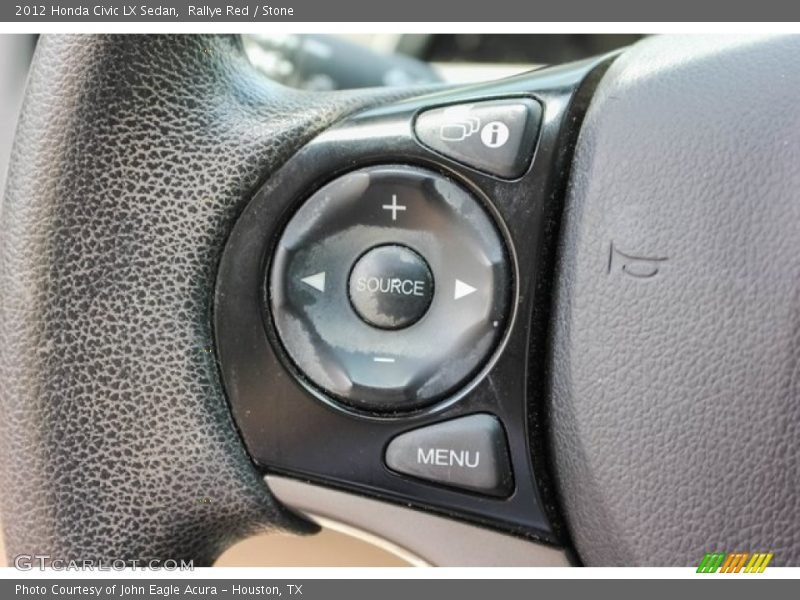 Rallye Red / Stone 2012 Honda Civic LX Sedan