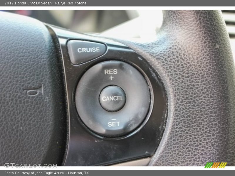 Rallye Red / Stone 2012 Honda Civic LX Sedan