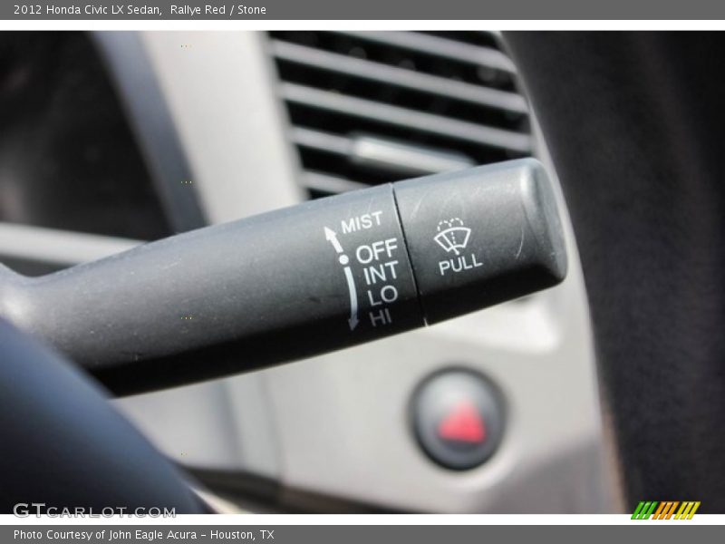 Rallye Red / Stone 2012 Honda Civic LX Sedan