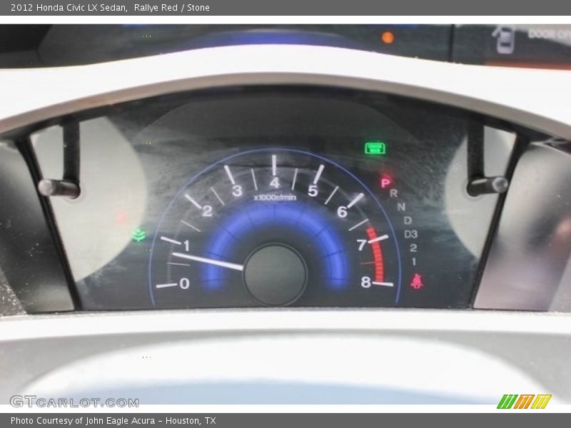 Rallye Red / Stone 2012 Honda Civic LX Sedan