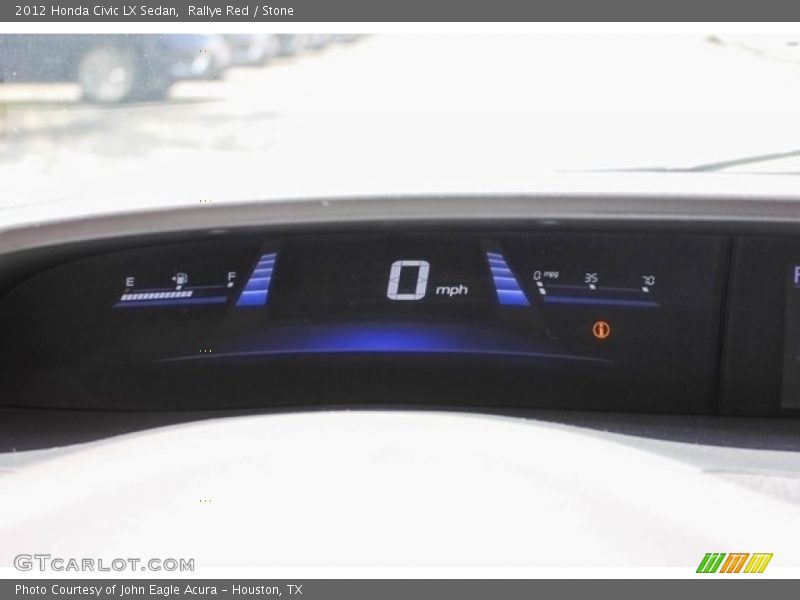 Rallye Red / Stone 2012 Honda Civic LX Sedan