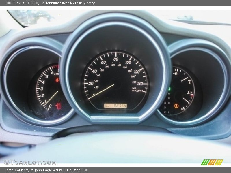 Millennium Silver Metallic / Ivory 2007 Lexus RX 350