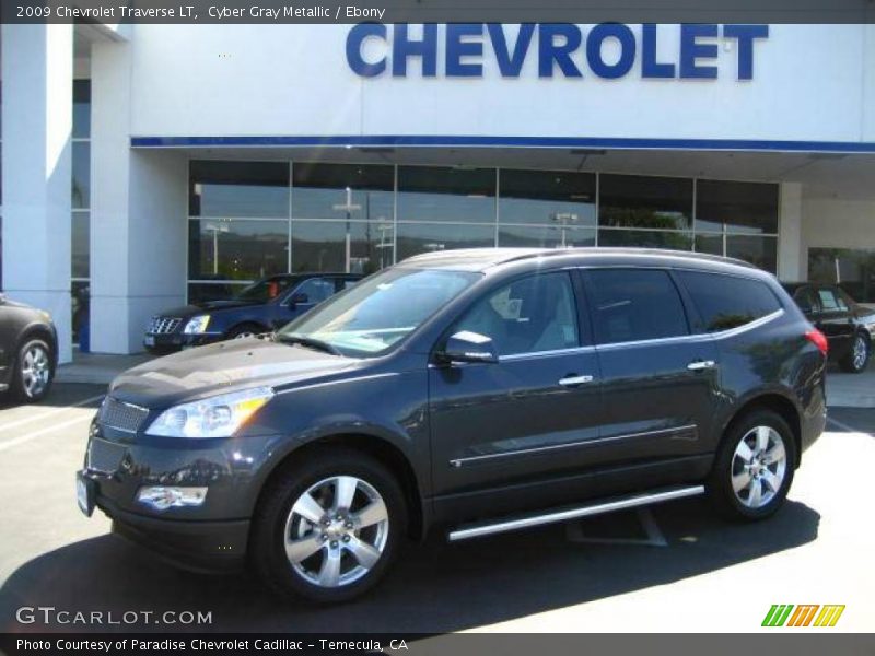 Cyber Gray Metallic / Ebony 2009 Chevrolet Traverse LT