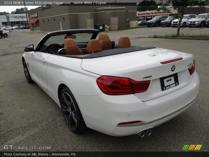 Alpine White / Cognac 2019 BMW 4 Series 430i xDrive Convertible