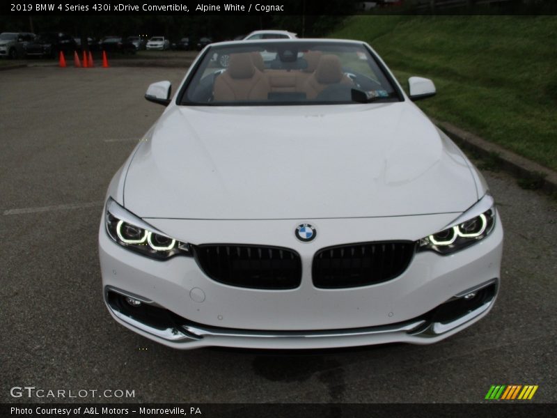 Alpine White / Cognac 2019 BMW 4 Series 430i xDrive Convertible