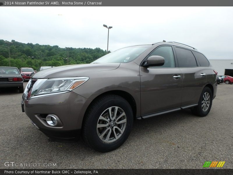 Mocha Stone / Charcoal 2014 Nissan Pathfinder SV AWD