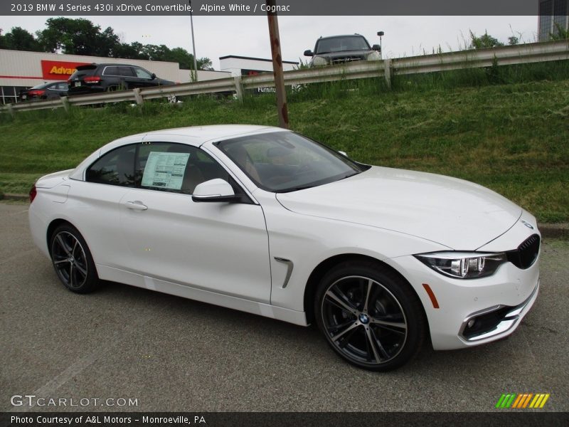 Alpine White / Cognac 2019 BMW 4 Series 430i xDrive Convertible