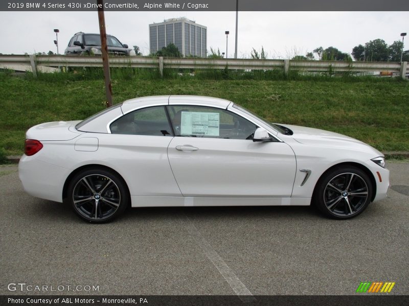 Alpine White / Cognac 2019 BMW 4 Series 430i xDrive Convertible