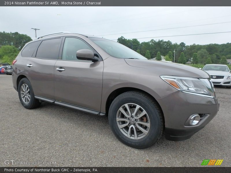 Mocha Stone / Charcoal 2014 Nissan Pathfinder SV AWD