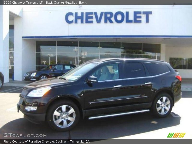 Black Granite Metallic / Ebony 2009 Chevrolet Traverse LT