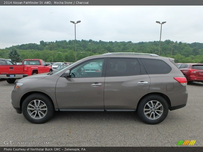 Mocha Stone / Charcoal 2014 Nissan Pathfinder SV AWD