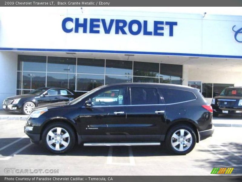 Black Granite Metallic / Ebony 2009 Chevrolet Traverse LT